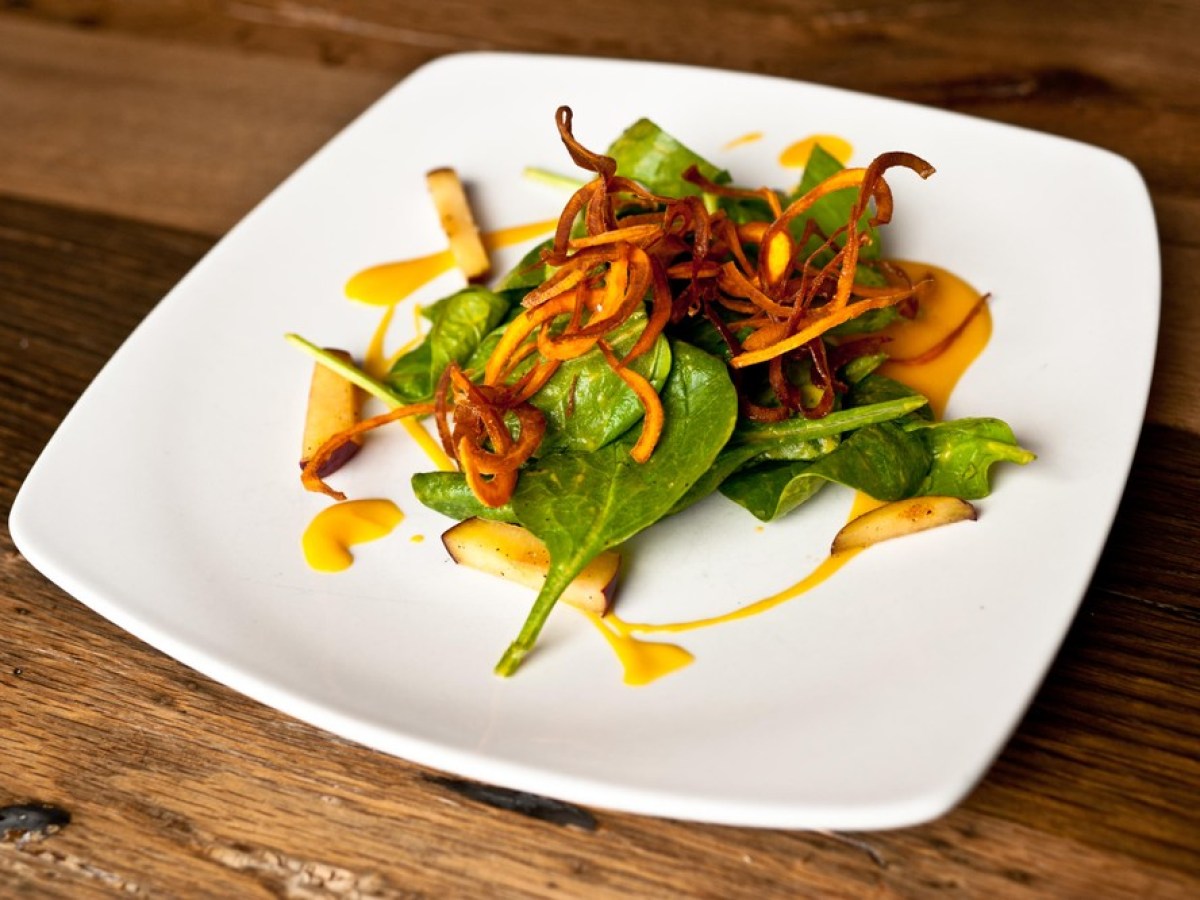 a plate of food on a table